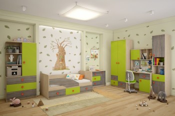 Детская комната Пуговка в Заринске - zarinsk.mebel54.com | фото