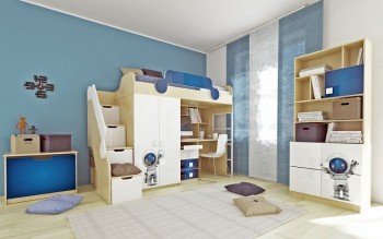 Детская комната Санни (Белый/корпус Клен) в Заринске - zarinsk.mebel54.com | фото