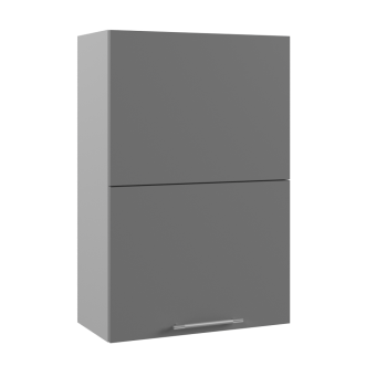 Гарда ВПГПМ 600 шкаф верхний высокий Blum Aventos (Серый Эмалит/корпус Серый) в Заринске - zarinsk.mebel54.com | фото