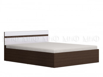 Ким кровать 1,4 (Венге/белый глянец) в Заринске - zarinsk.mebel54.com | фото