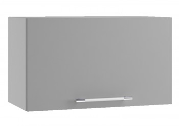 Корато ПГФ 600 шкаф верхний горизонтальный с фрезеровкой (Кварц черный/корпус Серый) в Заринске - zarinsk.mebel54.com | фото