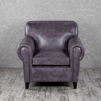 Кресло кожаное Элегант (Фиолетовый) в Заринске - zarinsk.mebel54.com | фото
