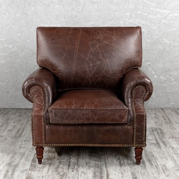 Кресло кожаное Лофт Аристократ (ширина 1100 мм) в Заринске - zarinsk.mebel54.com | фото