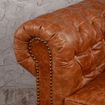 Кресло кожаное Лофт Честер (кожа буйвола) в Заринске - zarinsk.mebel54.com | фото