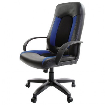 Кресло офисное BRABIX Strike EX-525 (сине-черный) в Заринске - zarinsk.mebel54.com | фото