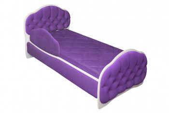 Кровать 160 Гармония 32 Фиолетовый (мягкий бортик) в Заринске - zarinsk.mebel54.com | фото