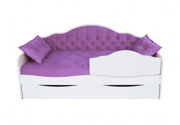Кровать 170 серии Иллюзия Лайт 1 ящик 32 Фиолетовый (подушки) в Заринске - zarinsk.mebel54.com | фото
