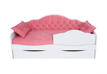 Кровать 170 серии Иллюзия Лайт 1 ящик 89 Розовый (подушки) в Заринске - zarinsk.mebel54.com | фото