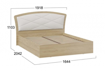 Кровать без ПМ «Сэнди» Тип 1 (без подъемного механизма) в Заринске - zarinsk.mebel54.com | фото