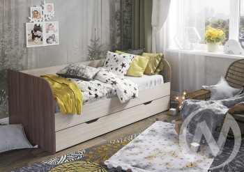 Кровать детская Балли 2-х уровневая (шимо темный/шимо светлый) в Заринске - zarinsk.mebel54.com | фото
