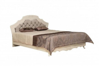 Кровать двойная "Кантри" (вудлайн кремовый/патина/ортопед/1820) в Заринске - zarinsk.mebel54.com | фото