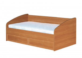 Кровать с ящиками с задней спинкой 900-1 без матраса Вишня Оксфорд в Заринске - zarinsk.mebel54.com | фото