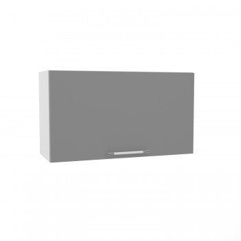 Лофт ВПГ 800 шкаф верхний горизонтальный высокий (Штукатурка белая/корпус Серый) в Заринске - zarinsk.mebel54.com | фото