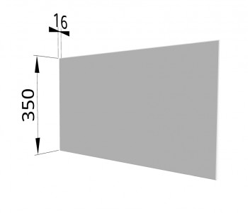 Панель торцевая (для шкафа горизонтального глубокого) ГПГ Ройс (Белый софт) в Заринске - zarinsk.mebel54.com | фото