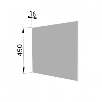 Панель торцевая (для шкафа горизонтального глубокого высокого) ГВПГ Ройс (Белый софт) в Заринске - zarinsk.mebel54.com | фото