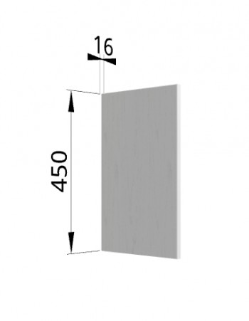 Панель торцевая (для шкафа горизонтального высотой 450 мм) ВПГ Мелисса (Белый скин) в Заринске - zarinsk.mebel54.com | фото