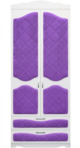 Шкаф 2-х створчатый с ящиками серии Иллюзия 32 Фиолетовый в Заринске - zarinsk.mebel54.com | фото