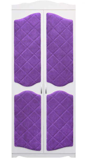 Шкаф 2-х створчатый серии Иллюзия 32 фиолетовый в Заринске - zarinsk.mebel54.com | фото