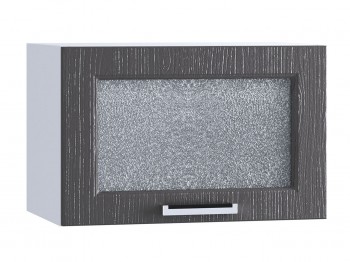 Шкаф верхний горизонтальный со стеклом 500, ШВГС 500 (Клен серый/корпус белый) в Заринске - zarinsk.mebel54.com | фото