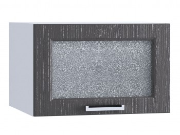 Шкаф верхний горизонтальный со стеклом 510, ШВГС 510 (Клен серый/корпус белый) в Заринске - zarinsk.mebel54.com | фото