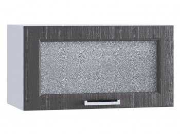 Шкаф верхний горизонтальный со стеклом 600, ШВГС 600 (Клен серый/корпус белый) в Заринске - zarinsk.mebel54.com | фото