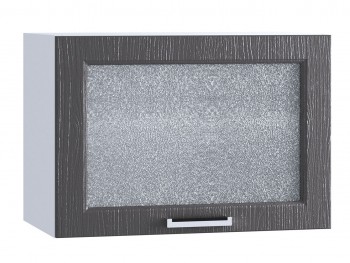 Шкаф верхний горизонтальный со стеклом 609, ШВГС 609 (Клен серый/корпус белый) в Заринске - zarinsk.mebel54.com | фото