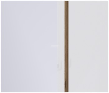 Веста СБ-2258 Шкаф 3х дверный с зеркалом Дуб Бунратти/Белый глянец в Заринске - zarinsk.mebel54.com | фото